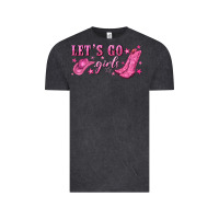 Vintage Black lets go girls Vintage Tee - NancyCooperArtShop