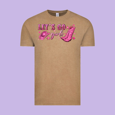 Lets Go Girls Vintage Tee Designed By Nancycooperartshop