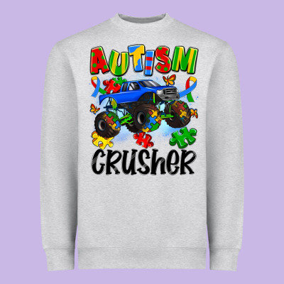 Autism Crusher Heavyweight Sweatshirt Designed By Artiststas