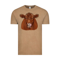 Vintage Coffee red angus Vintage Tee - JahusDesignShop
