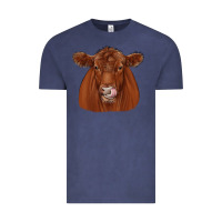 Vintage Denim red angus Vintage Tee - JahusDesignShop