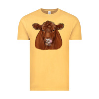 Vintage Mustard red angus Vintage Tee - JahusDesignShop