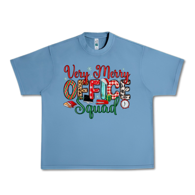 Very Merry Office Squad Urban Heavy Tee by MaliasSmallBusiness | Teevron