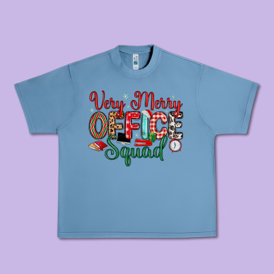 Very Merry Office Squad Urban Heavy Tee Designed By Maliassmallbusiness