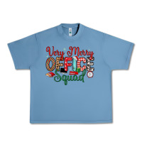Pebble Blue very merry office squad Urban Heavy Tee - MaliasSmallBusiness