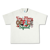 Pistachio very merry office squad Urban Heavy Tee - MaliasSmallBusiness