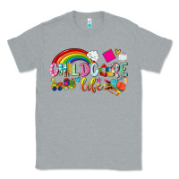 Heather Grey childcare life Classic Tee - NancyCooperArtShop