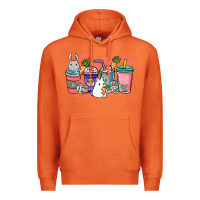 Carrot Easter Day coffee drink Premium Hoodie - HowdyJamesFarm