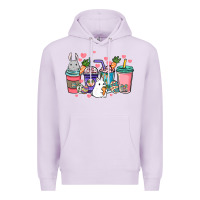 Lilac Easter Day coffee drink Premium Hoodie - HowdyJamesFarm
