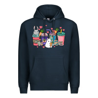 Navy Easter Day coffee drink Premium Hoodie - HowdyJamesFarm