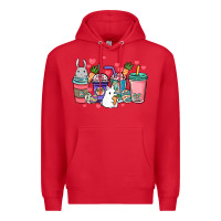Red Easter Day coffee drink Premium Hoodie - HowdyJamesFarm