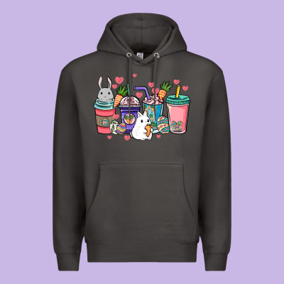 Easter Day Coffee Drink Premium Hoodie Designed By Howdyjamesfarm