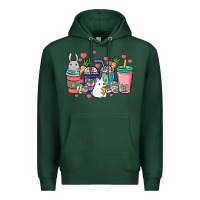Sports Green Easter Day coffee drink Premium Hoodie - HowdyJamesFarm