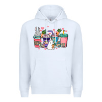 White Easter Day coffee drink Premium Hoodie - HowdyJamesFarm