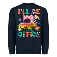 Navy i'll be in my office Heavyweight Sweatshirt - Artiststas