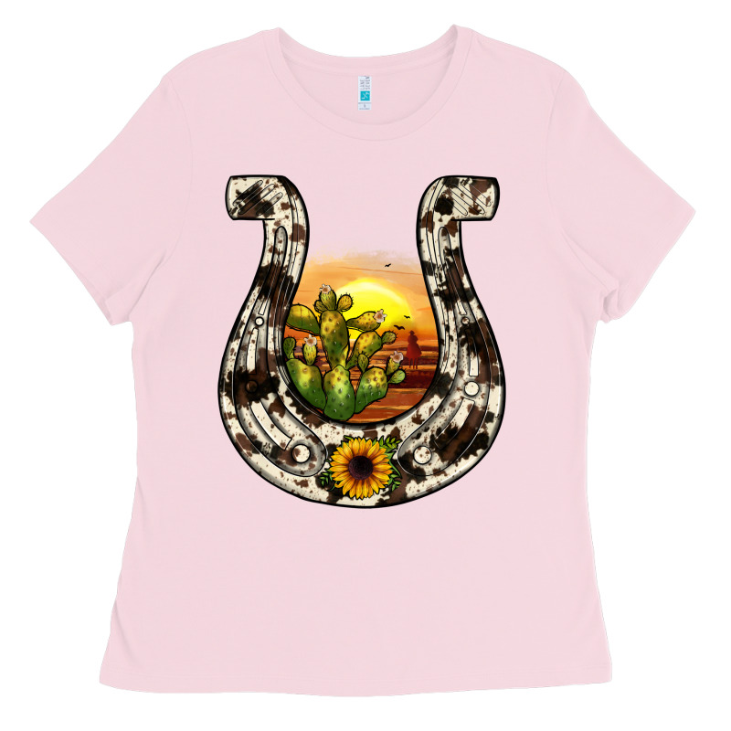 Horseshoe Sunset Ladies Tee by JahusDesignShop | Teevron