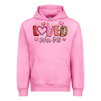 Fuchsia Pink loved john 3 16 Urban Hoodie - LillyAllenDesigns
