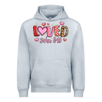 Heather Grey loved john 3 16 Urban Hoodie - LillyAllenDesigns