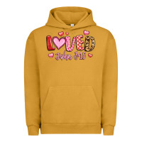 Pigment Peanut Butter loved john 3 16 Urban Hoodie - LillyAllenDesigns