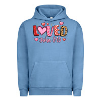 Pigment Pebble Blue loved john 3 16 Urban Hoodie - LillyAllenDesigns