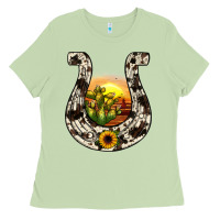 Horseshoe Sunset Ladies Tee | Teevron