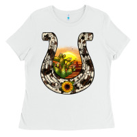 White horseshoe sunset Ladies Tee - JahusDesignShop