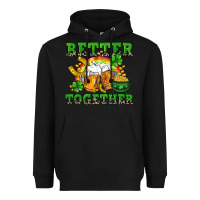Black Better together St. Patrick's Day Heavyweight Hoodie - CowGirlArtShop