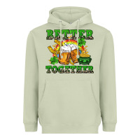 Matcha Better together St. Patrick's Day Heavyweight Hoodie - CowGirlArtShop