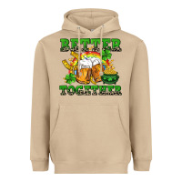 Mushroom Better together St. Patrick's Day Heavyweight Hoodie - CowGirlArtShop