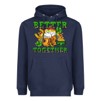 Navy Better together St. Patrick's Day Heavyweight Hoodie - CowGirlArtShop