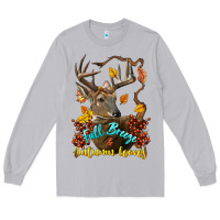 Moon Dust Fall Breeze And Autumn Leaves Deer Long Sleeve Tee - LillyAllenDesigns