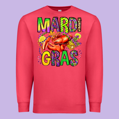 Mardi Gras Crawfish Olivia Premium Sweatshirt Designed By Oliviacreatesart