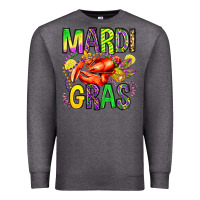Charcoal Heather mardi gras crawfish olivia Premium Sweatshirt - OliviaCreatesArt
