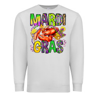 Dove Grey mardi gras crawfish olivia Premium Sweatshirt - OliviaCreatesArt