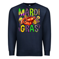 Navy mardi gras crawfish olivia Premium Sweatshirt - OliviaCreatesArt
