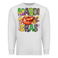 Oatmeal Heather mardi gras crawfish olivia Premium Sweatshirt - OliviaCreatesArt