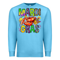 Ocean Blue mardi gras crawfish olivia Premium Sweatshirt - OliviaCreatesArt
