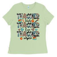 Matcha teacher teach love inspire Ladies Tee - JahusDesignShop