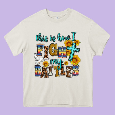 This Is How I Fight My Battles Heavy Core Tee Designed By Adodesignshop