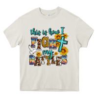Cream this is how i fight my battles Heavy Core Tee - AdoDesignShop