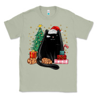 Matcha christmas black cat Classic Tee - MaliasSmallBusiness