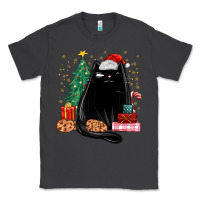 Smoke christmas black cat Classic Tee - MaliasSmallBusiness