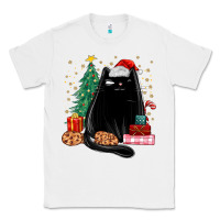 White christmas black cat Classic Tee - MaliasSmallBusiness