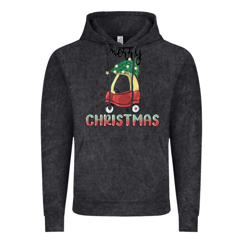 Merry Christmas Kids Car Vintage Hoodie by MaliasSmallBusiness | Teevron