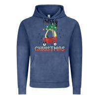 Vintage Denim merry christmas kids car Vintage Hoodie - MaliasSmallBusiness