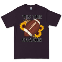Plum tis the season football sunflower Premium Tee - AdoDesignShop