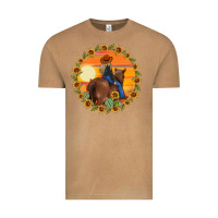 Vintage Camel cowgirl sunflower Vintage Tee - MaliasSmallBusiness