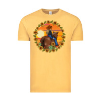 Vintage Mustard cowgirl sunflower Vintage Tee - MaliasSmallBusiness
