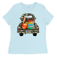 Baby Blue farm truck,back to school Ladies Tee - JahusDesignShop