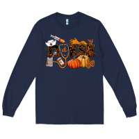 Navy Fall Nurse Long Sleeve Tee - LillyAllenDesigns